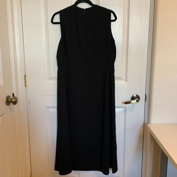 Contemporaine Black Midi Dress - Size 8 - Picture 5 of 8